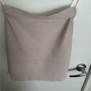 BCBGMaxAzria Light Taupe Pencil Skirt